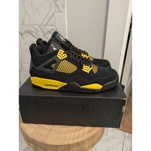 Air Jordan 4 Retro Tour Yellow Black Size 14 Mens‎ Sneakers Shoes